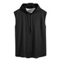 M-3XL Men's Tank Tops Vest Sleeveless Tees Hooded Male T Shirt Gym Exercise Sports Golf  Shirt Korean Style Casual Solid Color
